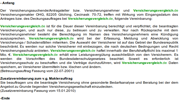 Maklerauftrag